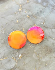FRENCHIE & MINT | Painted Resin Stud Earrings